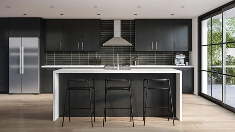 Celine 2.5" x 12" Matte Porcelain Floor & Wall Tile in Black