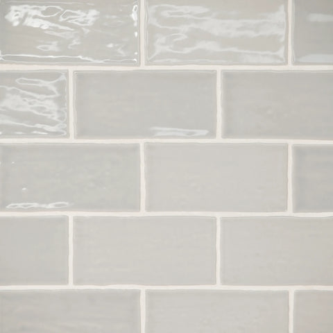 Marin 2.5" x 5" Ceramic Wall Tile in Pebble Gray