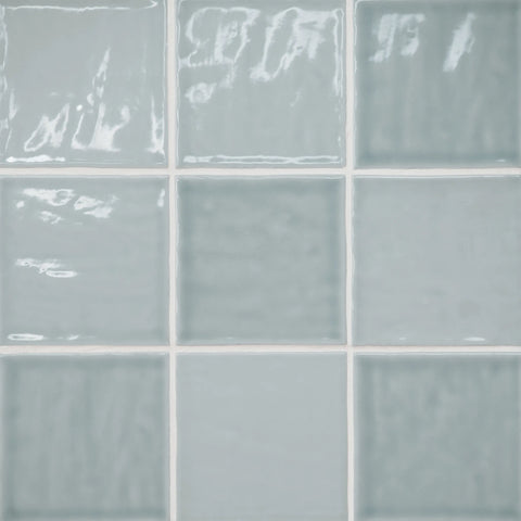 Marin 4" x 4" Ceramic Wall Tile in Misty Blue