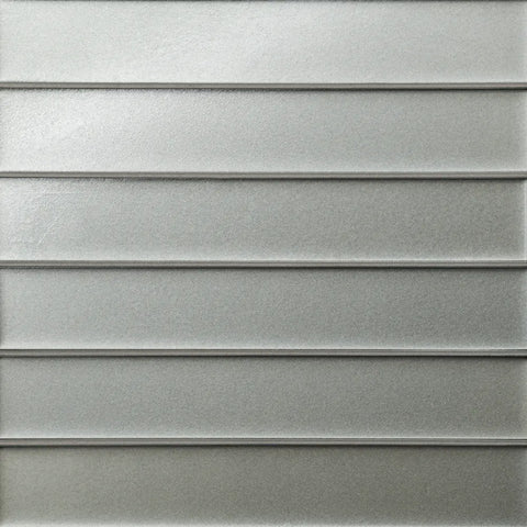 Kaikos 2" x 12" Matte Glass Field Tile in Grey 