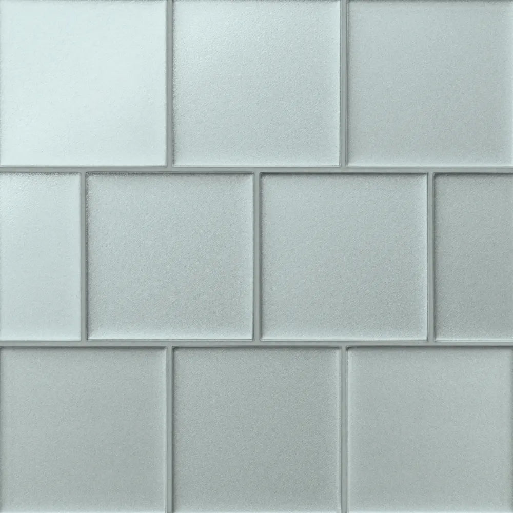 Kaikos 4" x 4" Matte Glass Field Tile in Blue 
