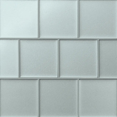 Kaikos 4" x 4" Matte Glass Field Tile in Blue 