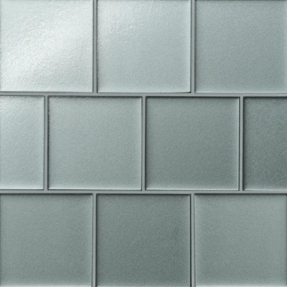 Kaikos 4" x 4" Matte Glass Field Tile in Light Green