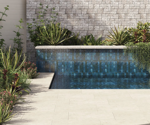 Chroma 2" x 18" Glossy Porcelain Field Tile in Blue