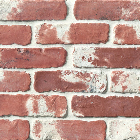 Avondale 2" x 8" Antik Matte Brick Tile in Used Red