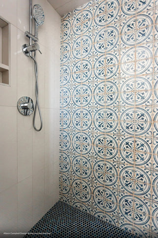Casablanca 5" x 5" Matte Ceramic Tile in Ziane