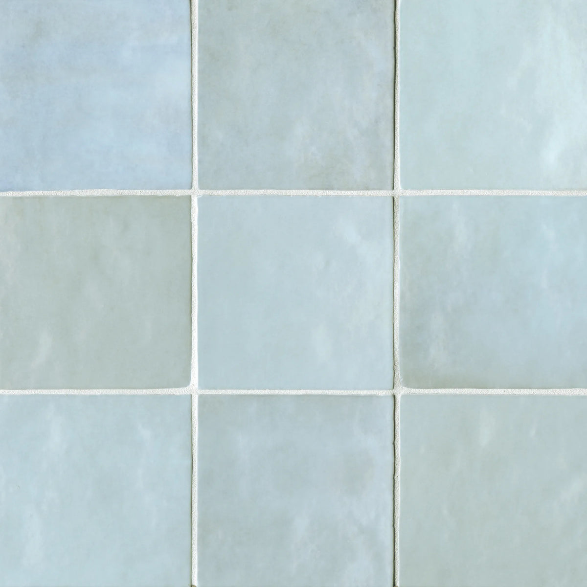 Cloé 5" x 5" Glossy Ceramic Tile in Baby Blue