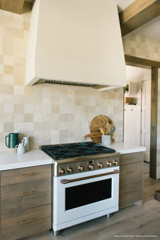 Cloé 5" x 5" Glossy Ceramic Tile in Creme