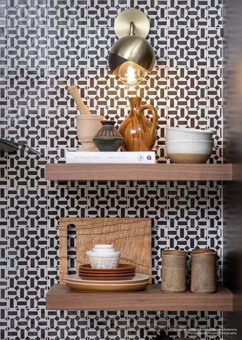 Cloé 5" x 5" Glossy Ceramic Tile in Loire