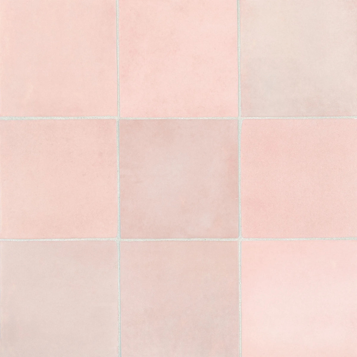 Cloé 5" x 5" Glossy Ceramic Tile in Pink