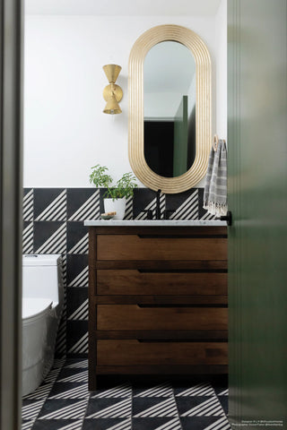 Vivace 9" x 9" Decorative Tile in Roads Caviar