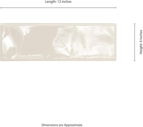 URBANO CREMA 4X12 GLOSSY BULLNOSE