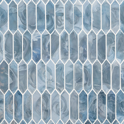 BLUE SHIMMER PICKET 6MM