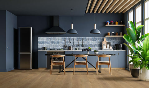 BLUE SHIMMER PICKET 6MM