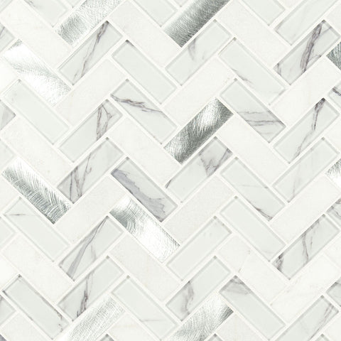 BYTLE BIANCO HERRINGBONE 1 X 3