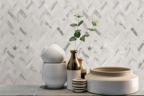 BYTLE BIANCO HERRINGBONE 1 X 3