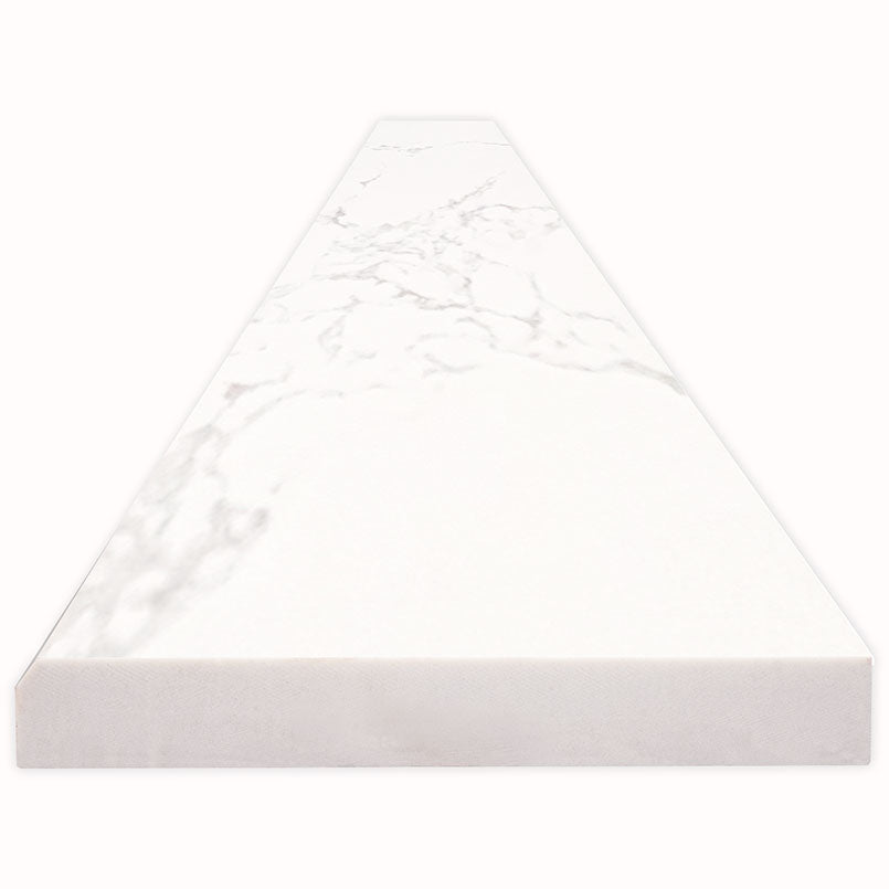 CARRARA WHITE 6X73X0.62 SINGL B POL-ENG