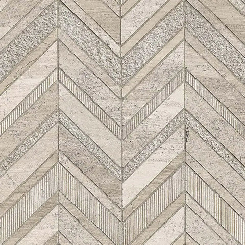 WHITE QUARRY CHEVRON 10MM
