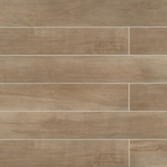 Bedrosians Antique 8" x 48" Wood Look Matte Porcelain Tile in Clay | Item Code CRDANTCLA848-N