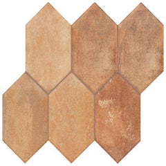 Marazzi Cotto Revival 8X9 Hexagon, Matte - Rust