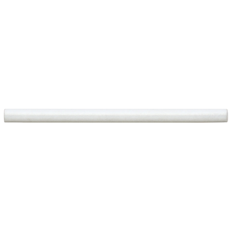 Cloé 0.5" x 8" Ceramic Jolly Miter Edge in White