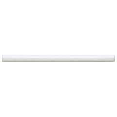 Cloé 0.5" x 8" Ceramic Jolly Miter Edge in White