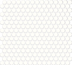 Daltile Color Wheel Mosaic Arctic White, Penny Rounds, Glossy | Daltile SKU 0190PNYRDMSGL