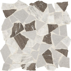 Marazzi Predella Irregular Shape River Pebble, Tumbled, Mix - Reverent Taupe Bld