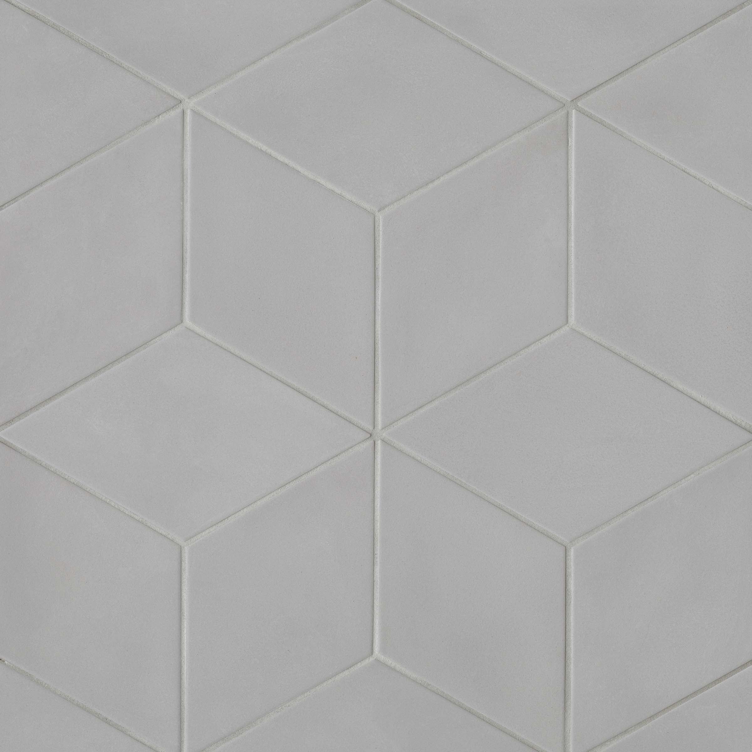 Allora 7.5" x 12.75" Rhomboid Matte Porcelain Tile