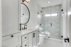 Bedrosians Makoto 10" x 11.5" Hexagon Matte Porcelain Tile in Shoji White | Item Code DECMAKSHWHEX10M