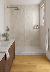 Bedrosians Makoto 2" Round Matte Porcelain Mosaic Tile in Shoji White | Item Code DECMAKSHW2RMOM