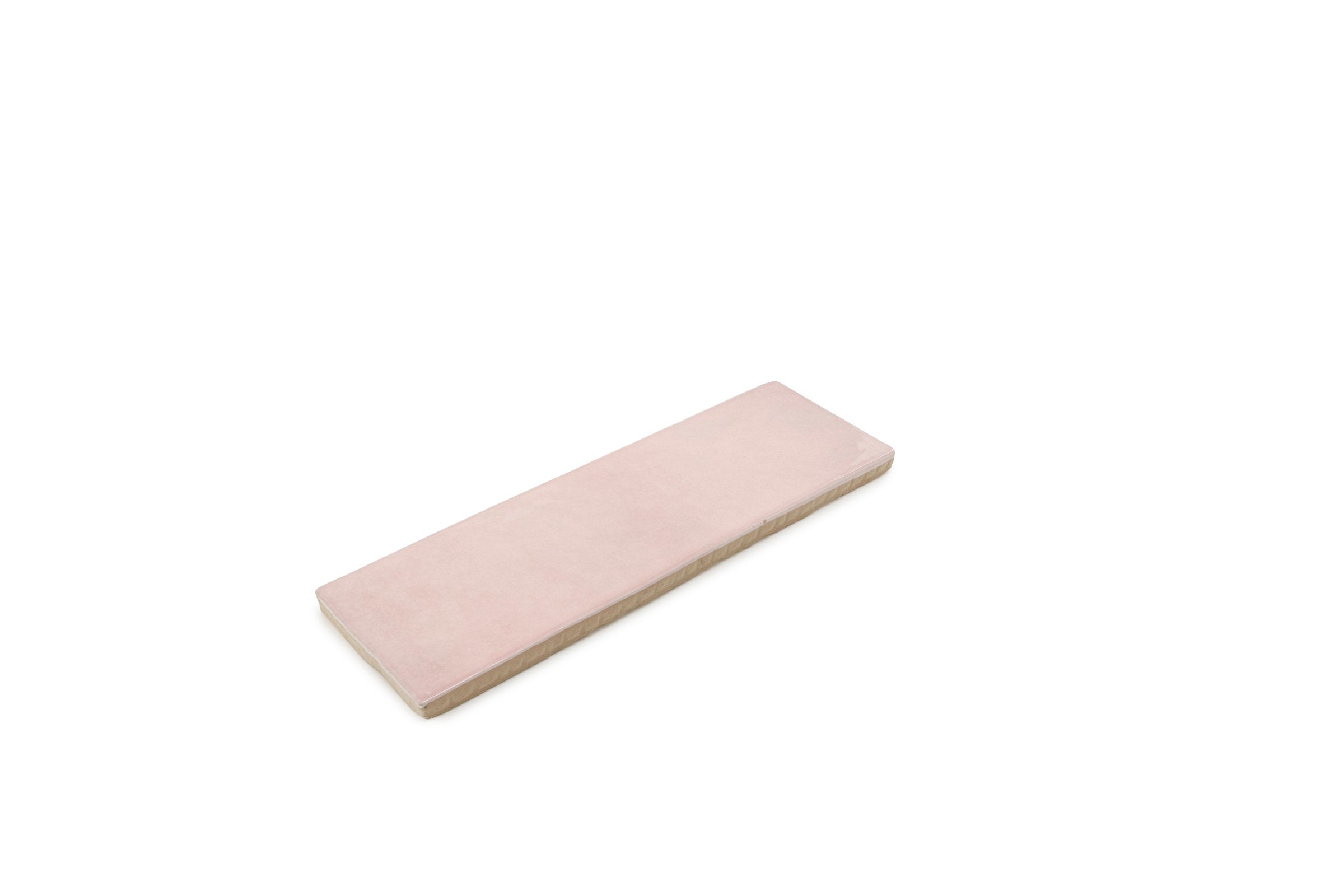 Bedrosians Cloé 2.5" x 8" Glossy Ceramic Tile in Pink | Item Code DECCLOPIN28G