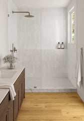 Bedrosians Makoto 2" Round Matte Porcelain Mosaic Tile in Shoji White | Item Code DECMAKSHW2RMOM