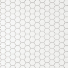 Bedrosians Le Cafe 1" x 1" Hexagon Matte Porcelain Mosaic Tile in White | Item Code DECLEC11W