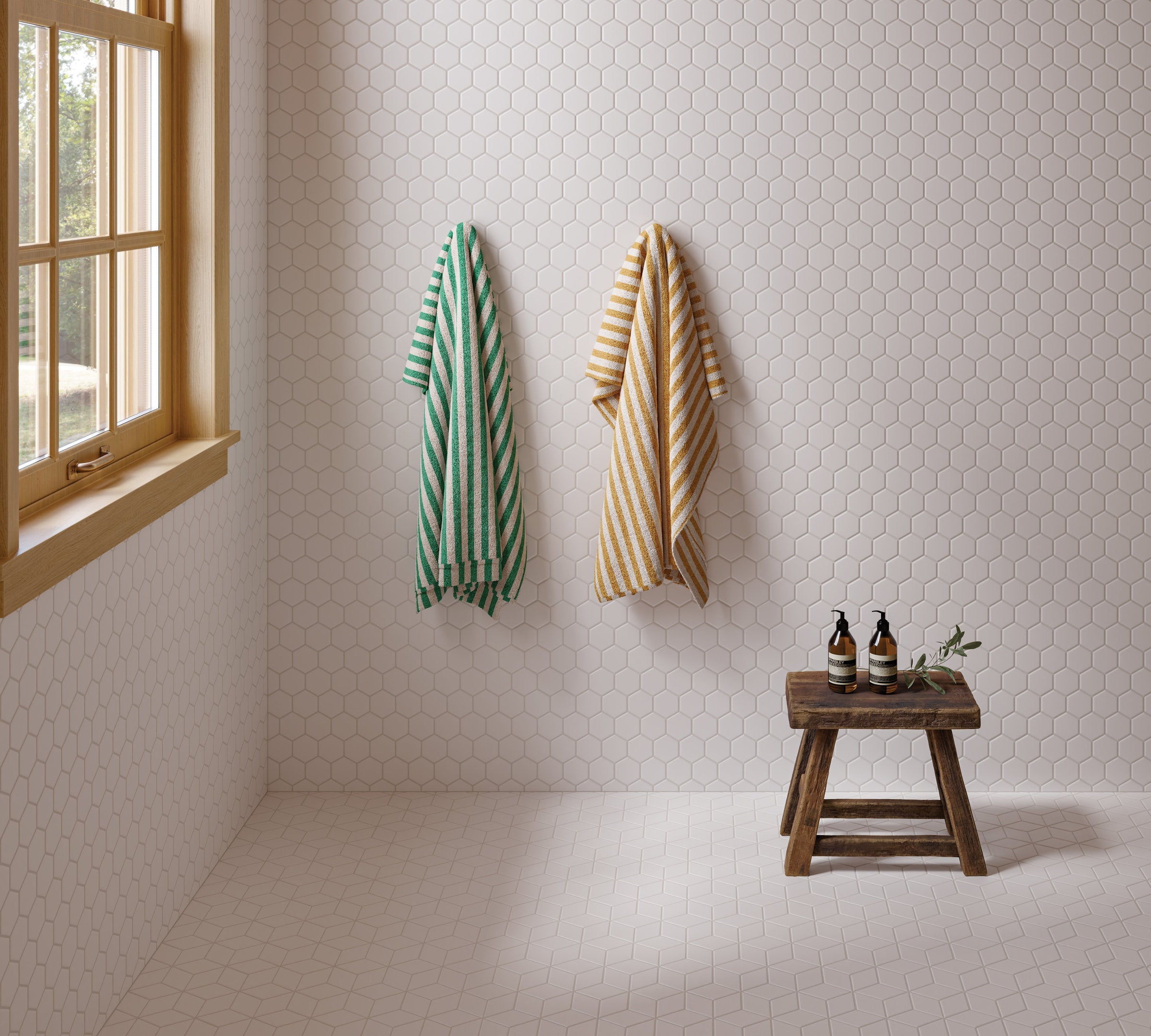 Bedrosians Le Cafe 2" x 3" Diamond Matte Porcelain Mosaic Tile in White | Item Code 100002417
