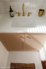 Bedrosians Le Cafe 2" x 2" Hexagon Matte Porcelain Mosaic Tile in White | Item Code DECLEC22W