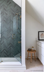 Bedrosians 360 3/4" x 3/4" Penny Round Glossy Mosaic Tile in Dove Grey | Item Code DEC360DOG34G