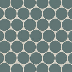 Bedrosians Makoto 2" Round Matte Porcelain Mosaic Tile in Arashi Blue | Item Code DECMAKARB2RMOM