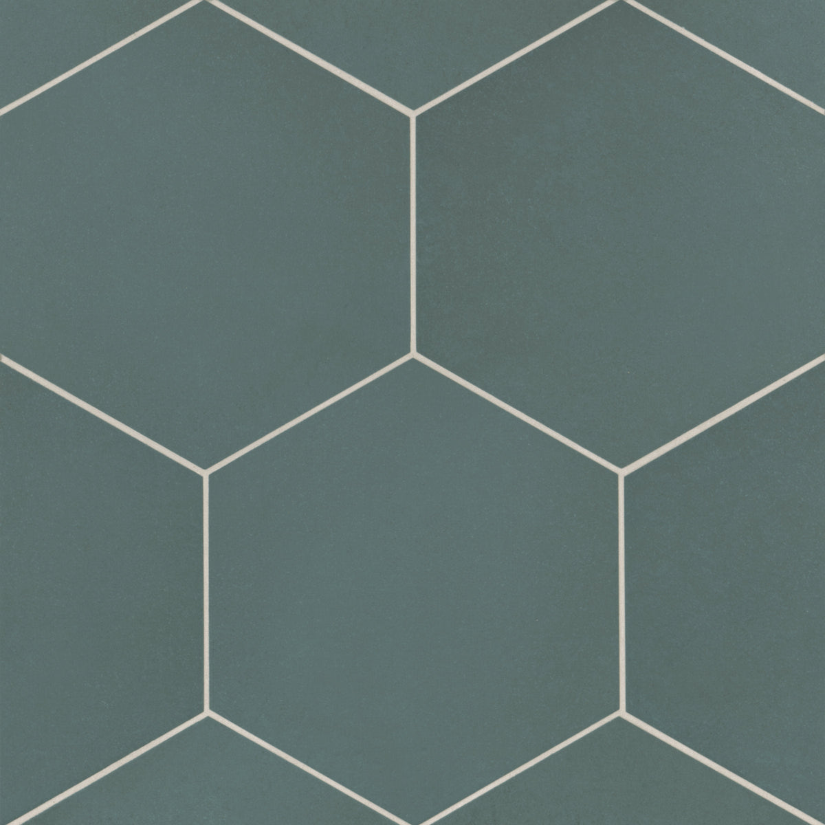 Bedrosians Makoto 10" x 11.5" Hexagon Matte Porcelain Tile in Arashi Blue | Item Code DECMAKARBHEX10M