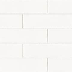 Bedrosians Zenia 2.5" x 9" Porcelain Floor & Wall Tile in Milky Way | Item Code DECZENMIW259G
