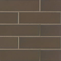 Bedrosians Zenia 2.5" x 9" Matte Porcelain Floor & Wall Tile in Umbra | Item Code DECZENUMB259M