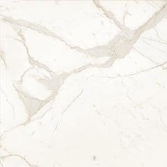 Bedrosians Magnifica The Thirties 30" x 30" - 8mm Polished Porcelain Tile in Calacatta Super White | Item Code DOLMAGCAL3030-8P