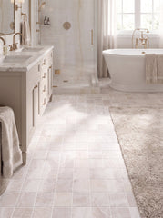 Bedrosians Magnifica Era 4" x 4" - 8mm Honed Porcelain Mosaic Tile in Basalt Sand | Item Code 100007430