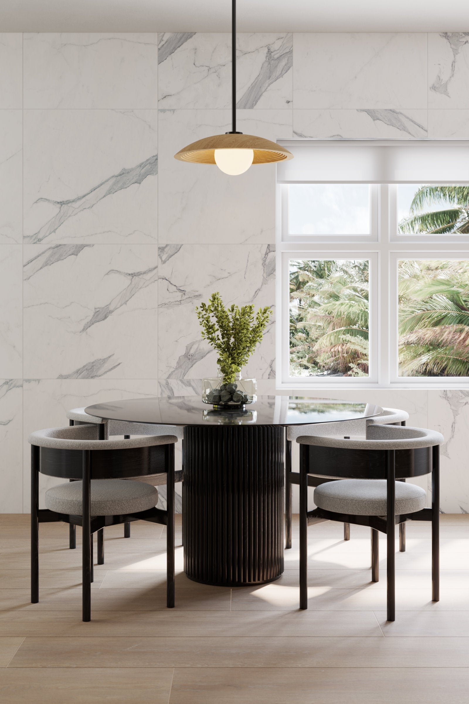 Bedrosians Planx 12" x 72" Wood Look Honed Porcelain Tile in Acorn | Item Code 100001574