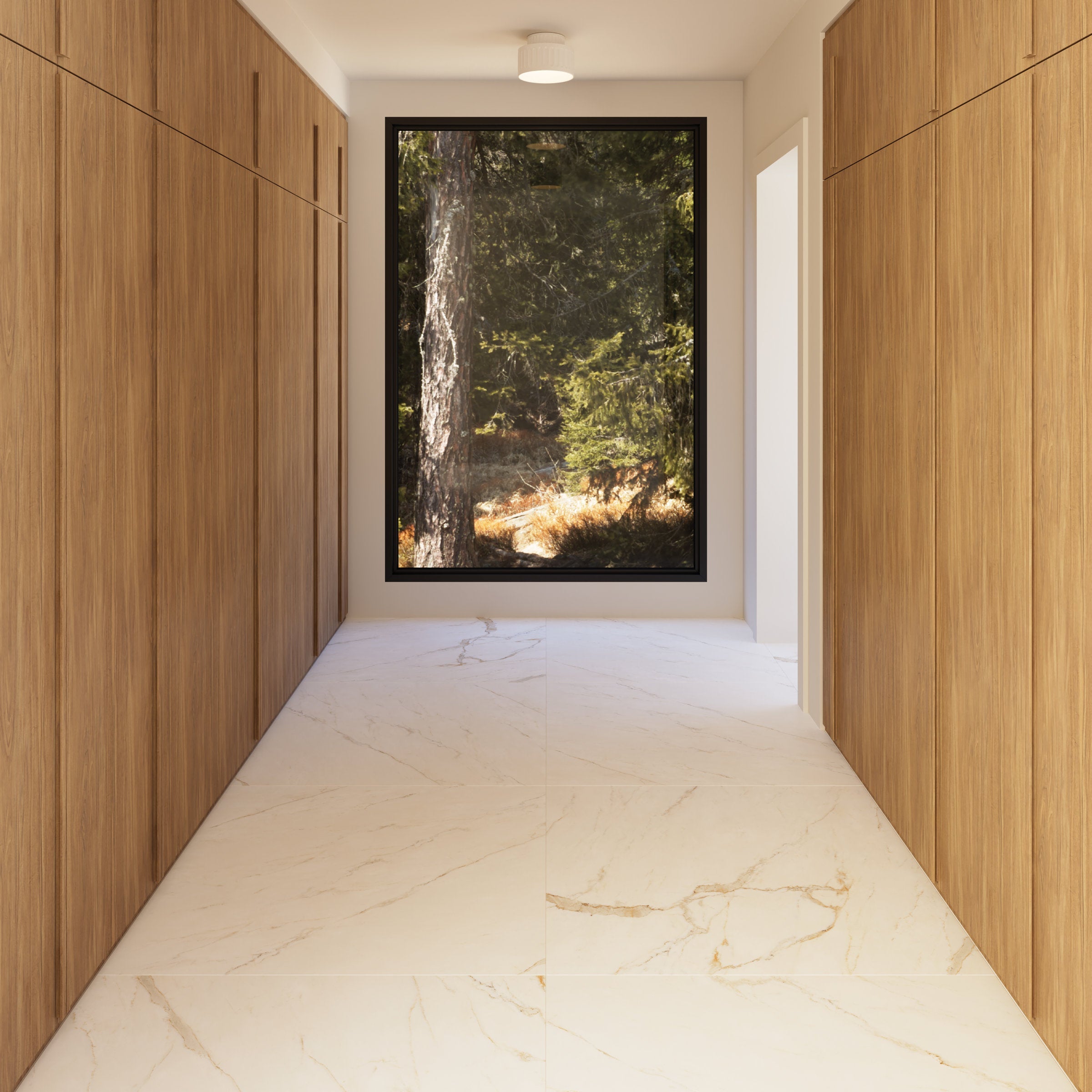 Bedrosians Magnifica Nineteen Forty-Eight 48" x 48" - 8mm Honed Porcelain Tile in Calacatta Oro | Item Code DOLMAGORO4848-8H