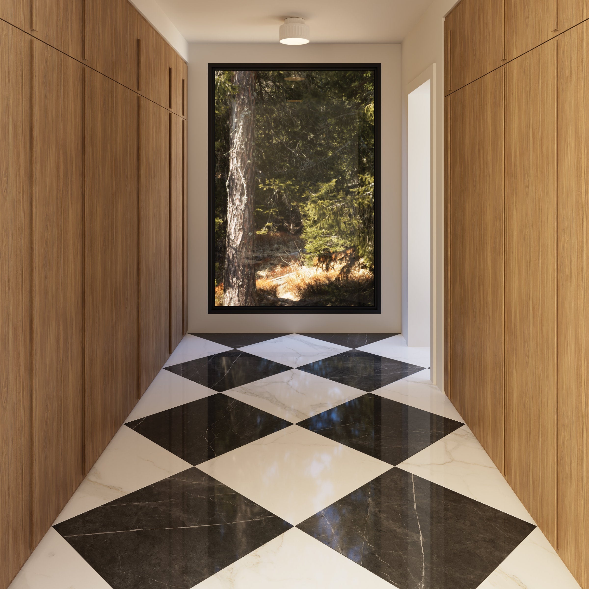 Bedrosians Magnifica The Thirties 30" x 30" - 8mm Polished Porcelain Tile in Pietra Grey | Item Code DOLMAGPIE3030-8P