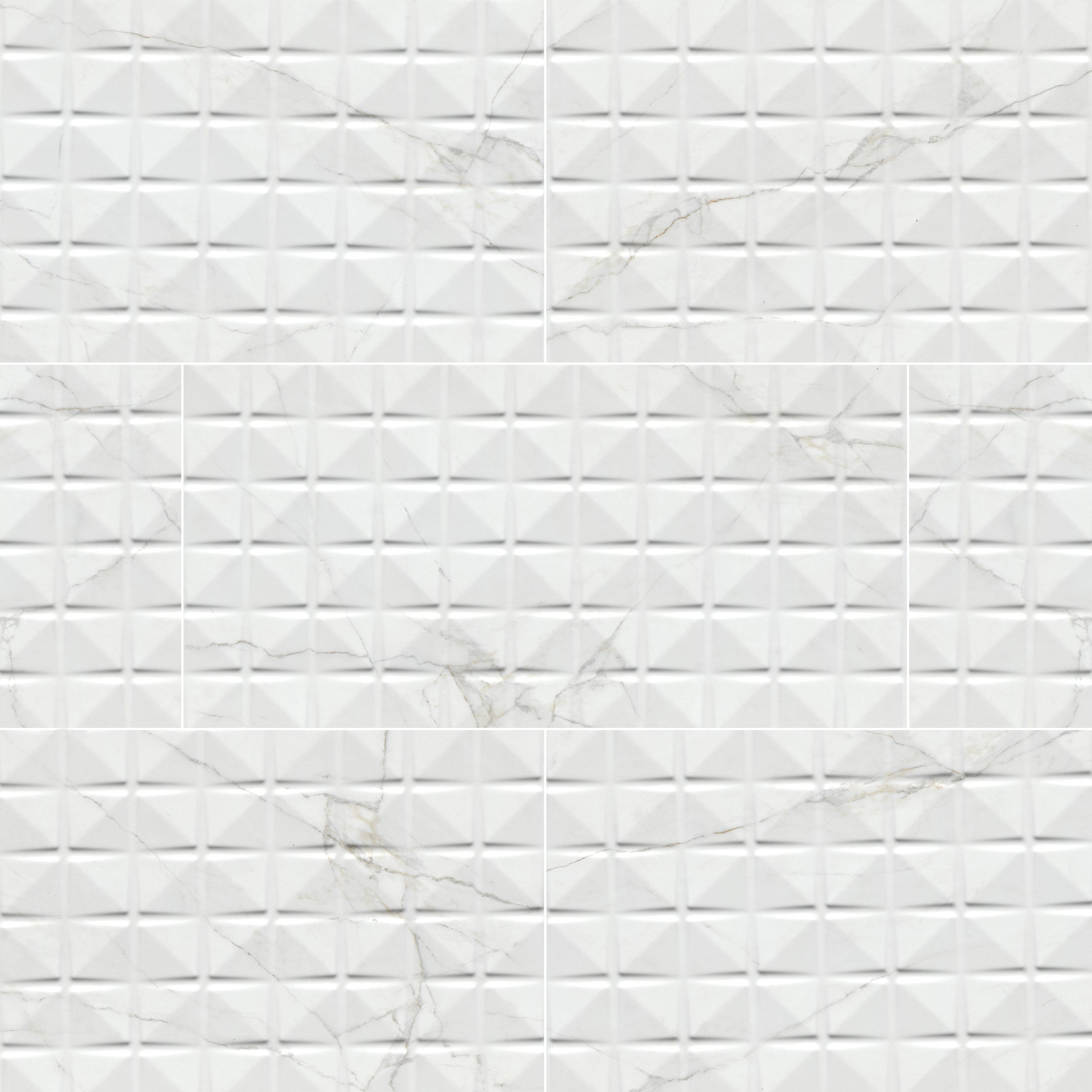 DYMO CALACATTA CHEX WHITE-12X24