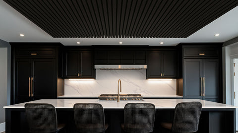 ACOUSTIC WOOD SLAT PANEL EBONY 9.5X94.5