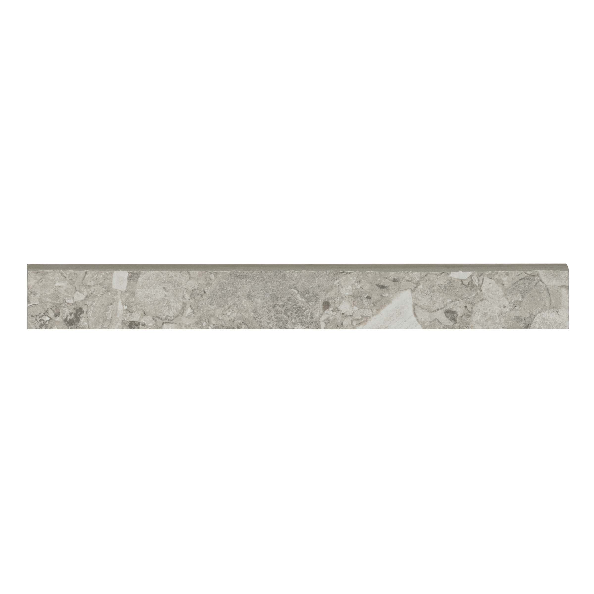 Bedrosians Frammenta 3" x 24" Trim in Light Grey | Item Code FIOFRALIG324BN