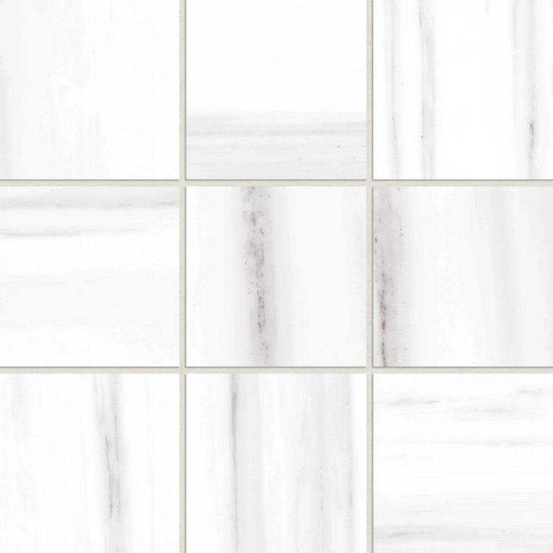 Prati 4" x 4" Honed Porcelain Mosaic in Dolomite